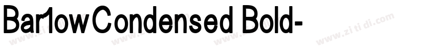 Bar1owCondensed Bold字体转换